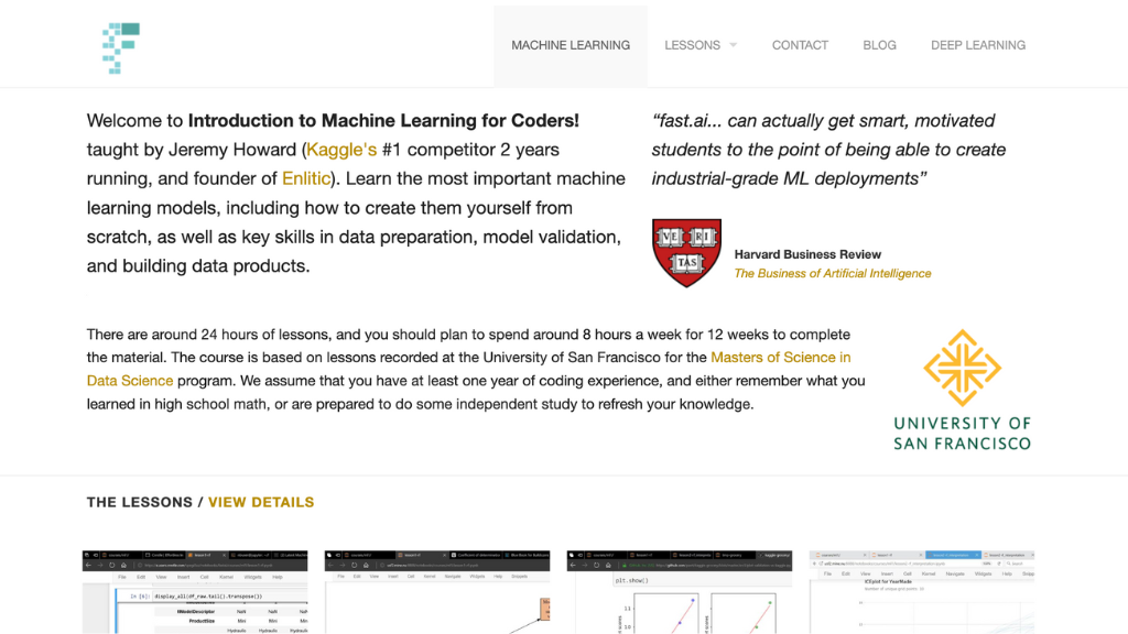 Fast.ai's Introduction to Machine Learning for Coders