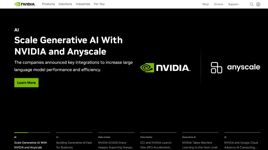 NVIDIA products services